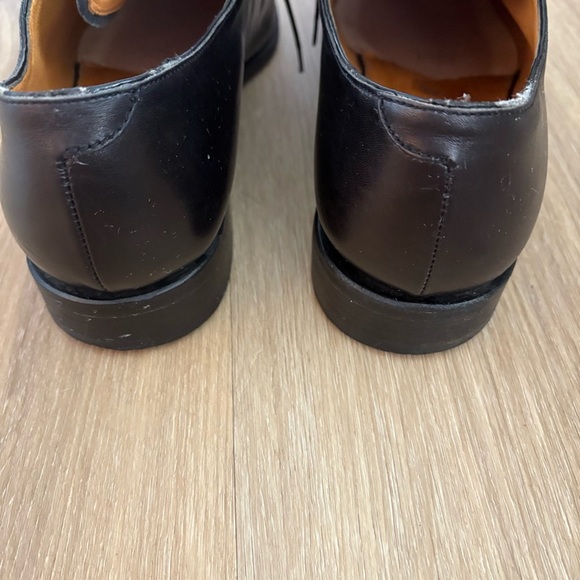 Paraboot Men’s Black Leather Oxford Dress Shoes – Made in France – Size 10 - Picture 4 of 6